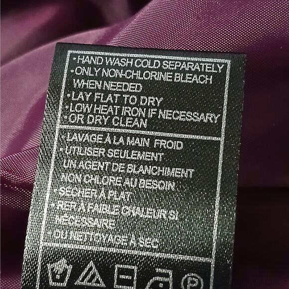 Steve Madden Womens Belted Long Coat Size XS Purple Textured Winter Chic Cozy - Picture 9 of 11